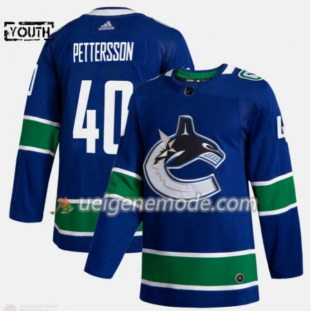 Kinder Eishockey Vancouver Canucks Trikot Elias Pettersson 40 Adidas 2019-2020 Blau Authentic